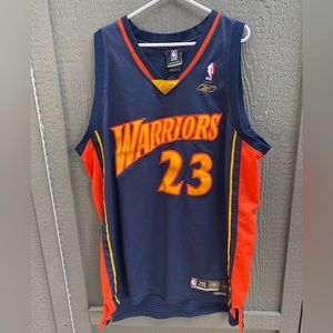 Reebok Jason Richardson #23 Golden State Warriors Blue Jersey NBA Size XXL